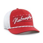 Nebraska 47 Brand Downburst Rope Trucker Snapback Cap